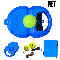 Blue+2 Balls+1 Bag